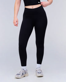 Rayne Fitted Leggings in Black - front