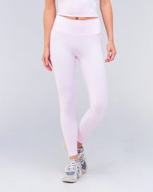 Rayne fitted leggings in baby pink, front view