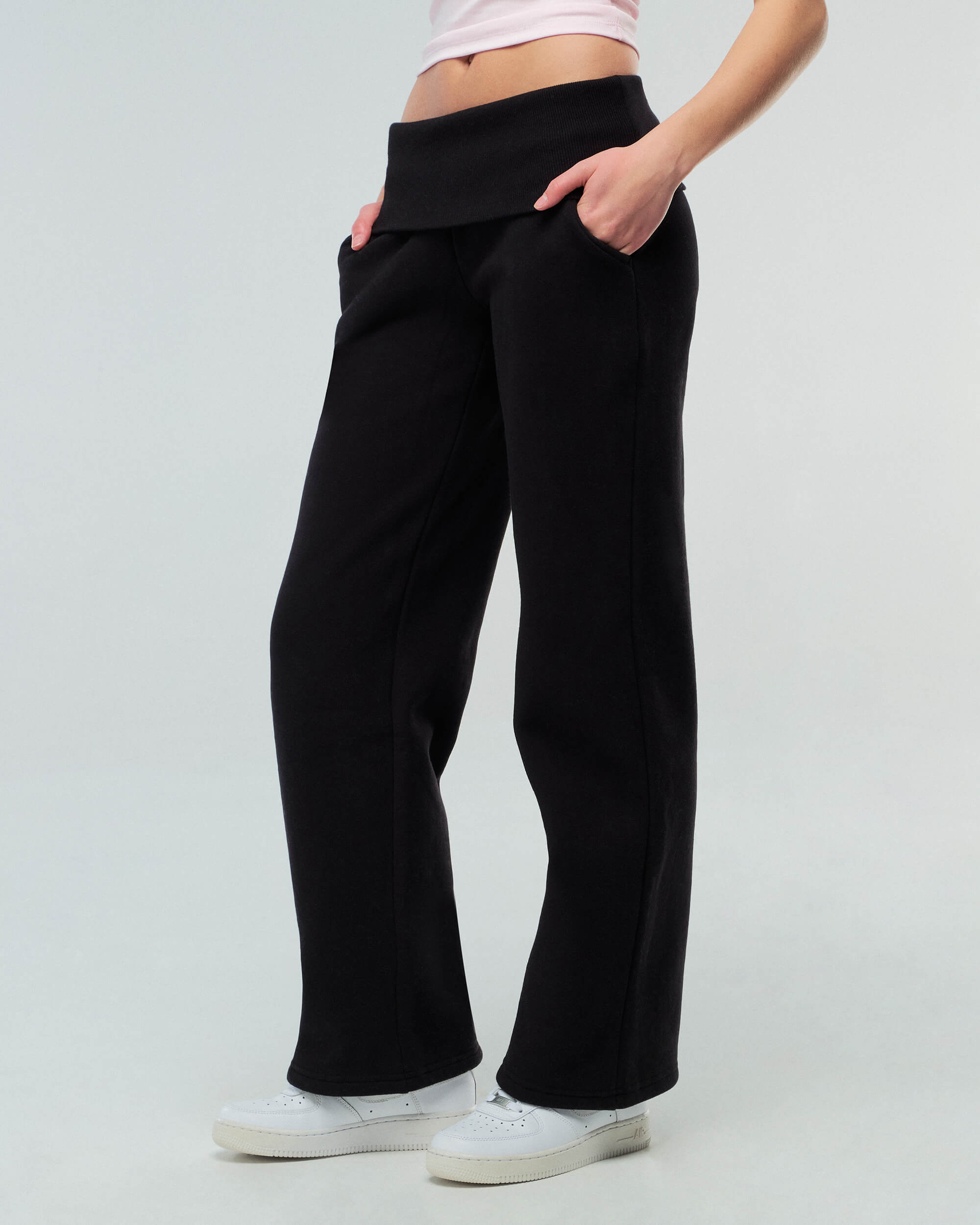 Naya - Pantalon ample taille basse à taille repliable