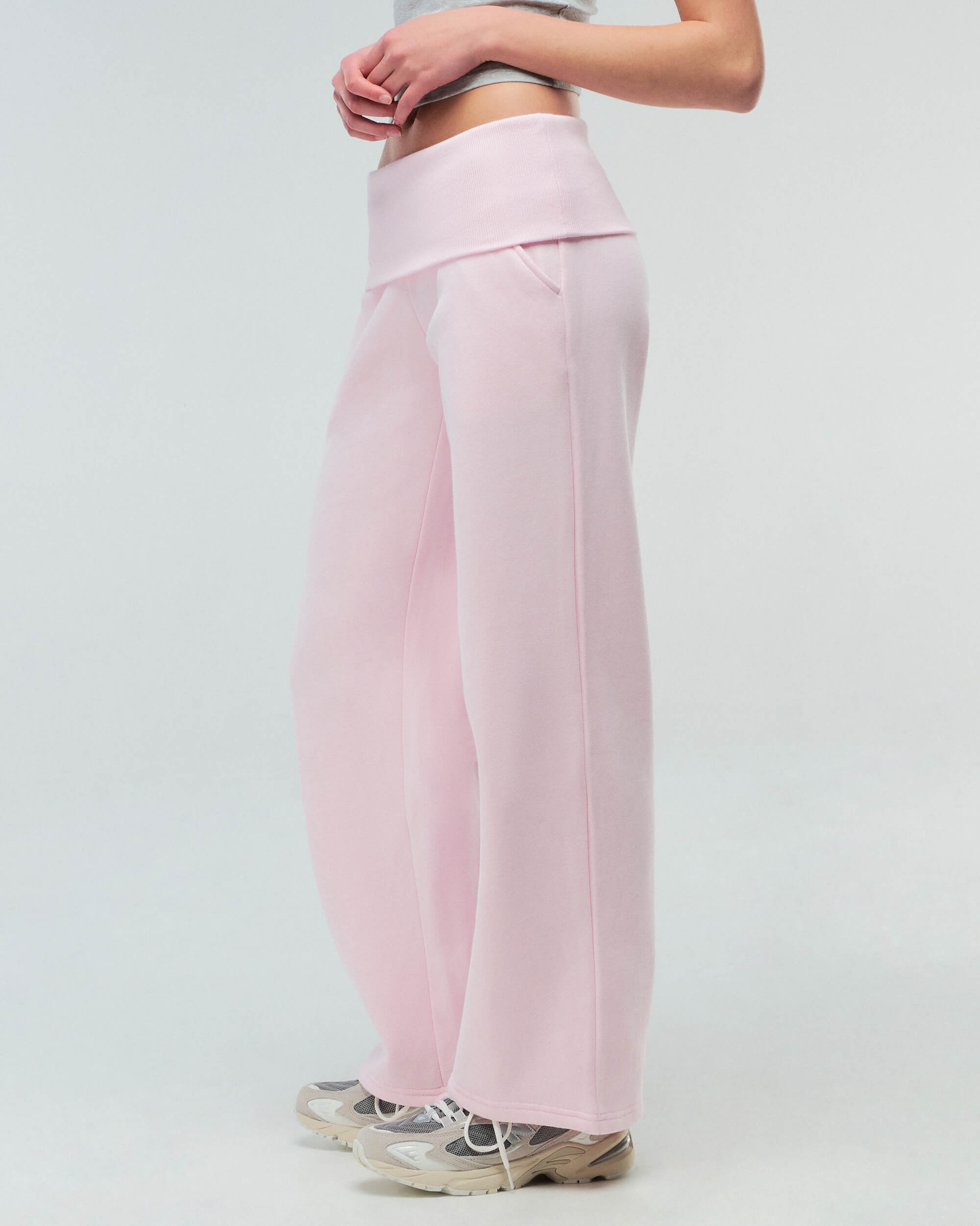 Naya - Pantalon ample taille basse à taille repliable
