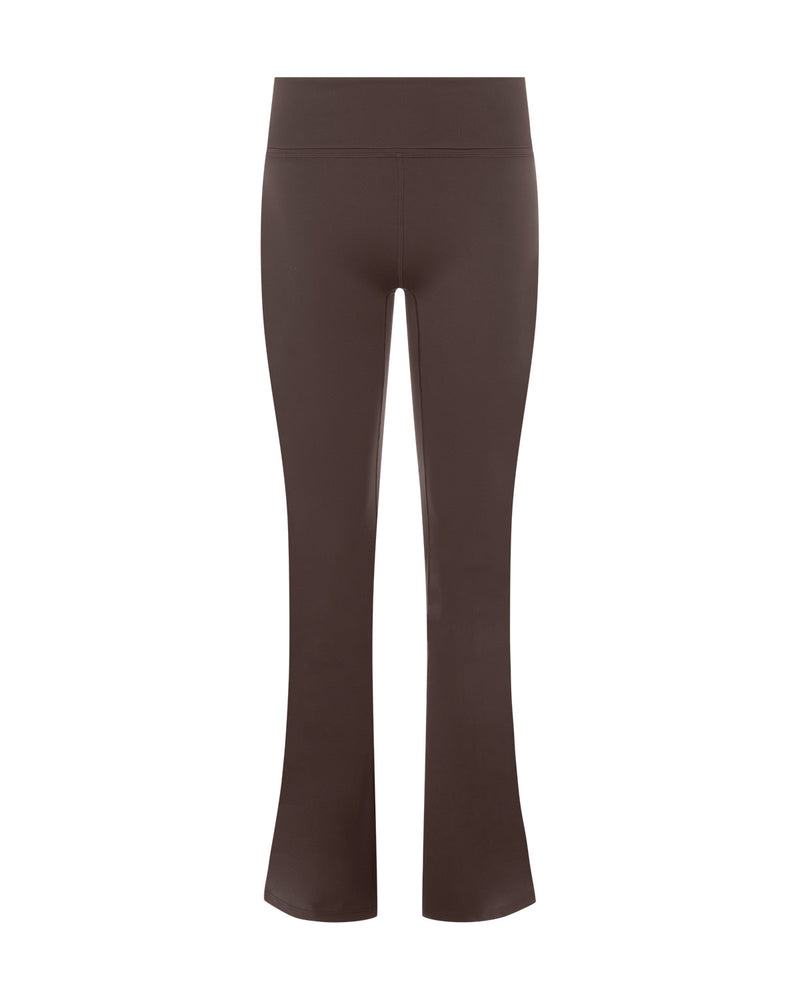 Ocean - Fitted Wide-Leg Pants with V-Back Waistband