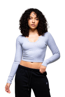 Allison - Long Sleeve Scoop Neck Top