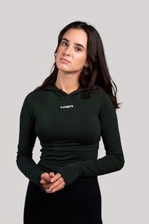 Mel - Long Sleeve Top with Hood