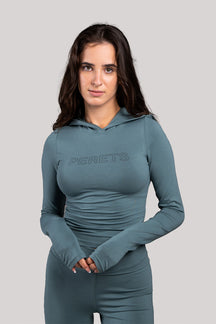 Mel - Long Sleeve Top with Hood